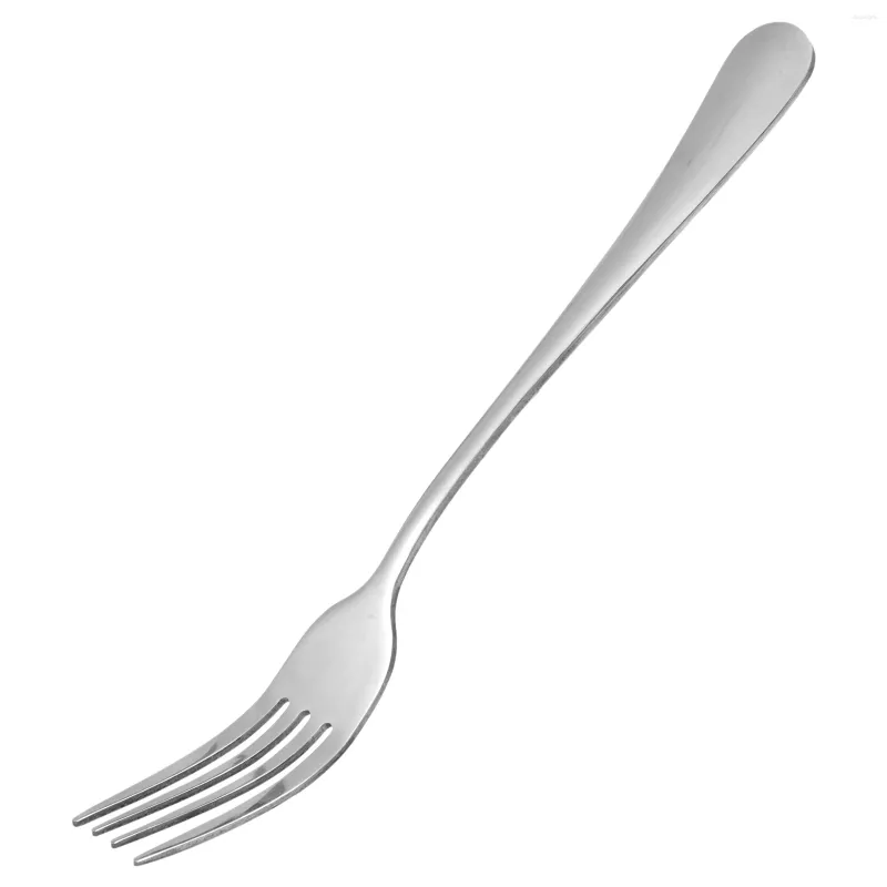 Dinnerware Sets 10 PCS Fork Table Stainless Steel Steak Forks Cutlery Dinner Fruit Salad Steak-18.5cm Total Length