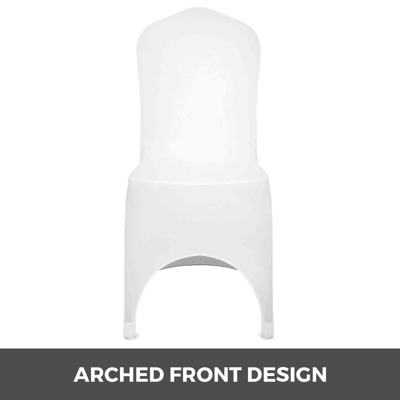 VEVOR White Spandex Chair Cover Stretch Polyester Spandex Sli251v