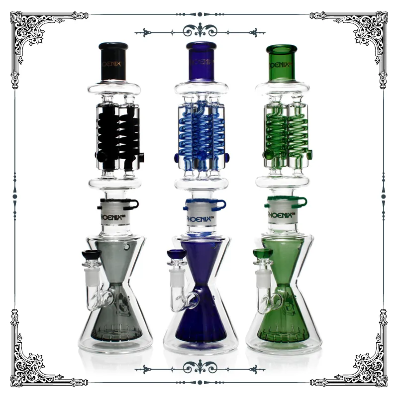 Wholesale 18 Freezable Glass Bong With Glycerin Coil, Triple Helix  Percolator, Double Beaker, And Unique Design Ideal For Hookah, Water Pipe,  Bubbler, Dab Rig, Smoking Accessories From Hfy_glass, $101.51