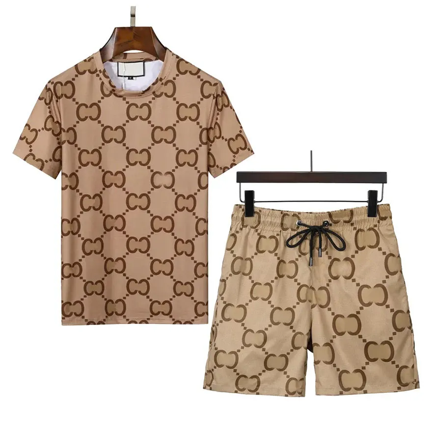 Jogging Gucci Tracksuit Shorts Designer Tracksuit Men: Lightweight Summer  Two Piece Set Printed