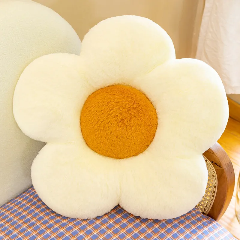 Simple Ins Flower Pillow Home Sofa Cushion Pillow Model Room Soft Decoration Cushion Shaped Side Sleeping Pillow Wholesale