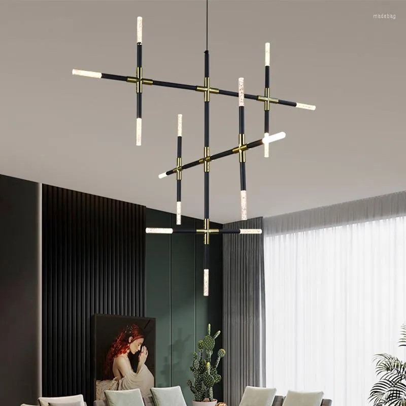 Muurlamp moderne luxe creatief voor woonkamer slaapkamer indoor decoratie sconce zwarte led verlichting armatuur lange combo