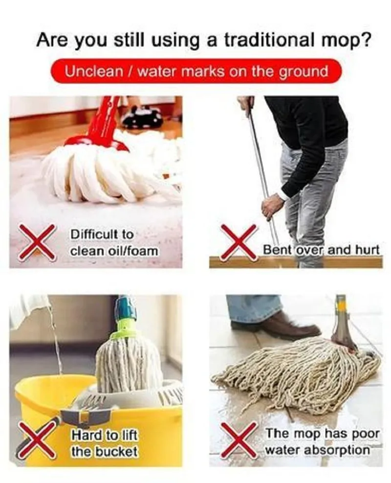 Microfiber Mop Pads 6-Pack – Reusable, Machine Washable Refills For O-Cedar H2prO Mops, Absorbent & Streak-Free Cleaning For Floors - View #13