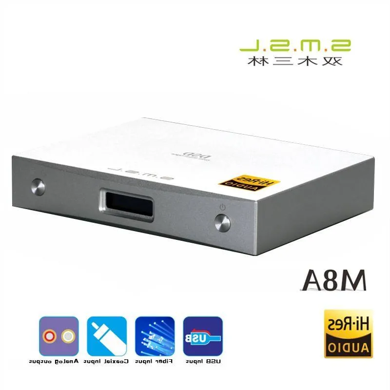 フリーシッピングM8A DAC DSD512/768KHz HIFIオーディオデコーダーアンプUSB受信XCROE200 XU208 ES9028Q2M同軸/XMOS非同期VJWKB