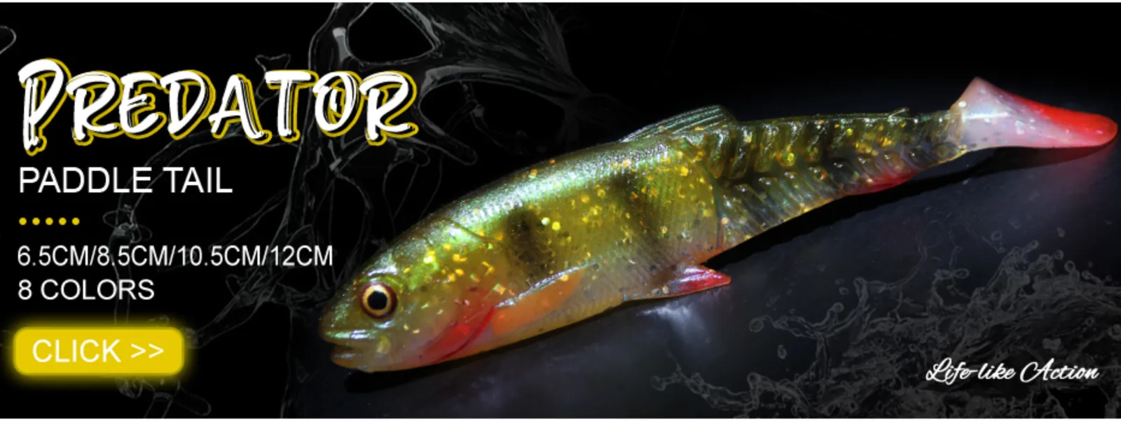 Soft Swimbait Rooster Tail Lure For Pike, Bass, And Swimming Pairs