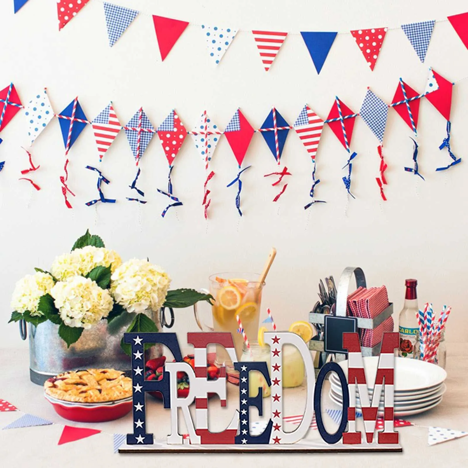 Novelty Items Creative Wooden Letters Ornaments American Independence Day Decorations Wooden Letters Creative Ornaments Party Home Decoration Z0411