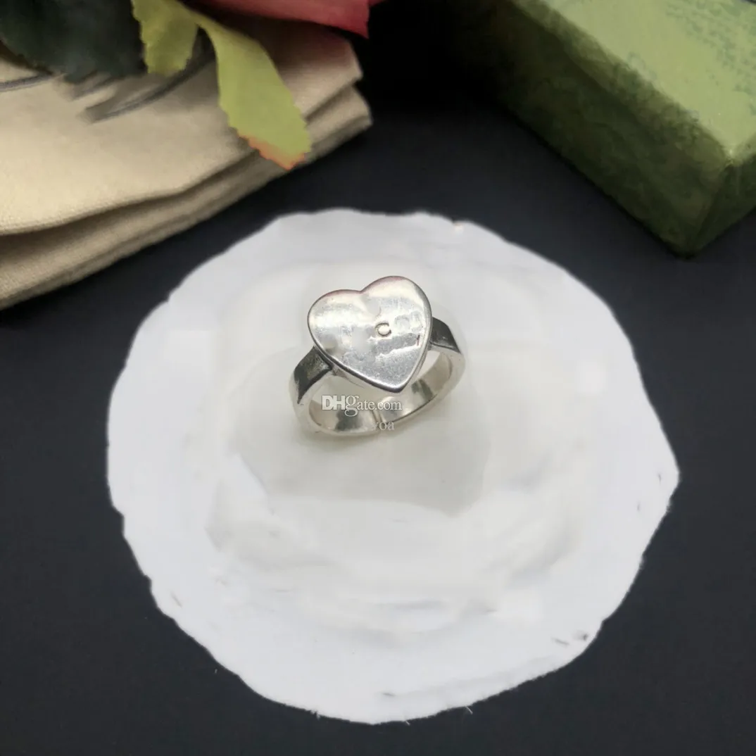 Дизайнер бренда роскошного бренда с боковыми камнями кольцо GGITY Trend Женщины модные украшения металлические буквы Double G Logo Open Ring Crystal Cring Men 78sd