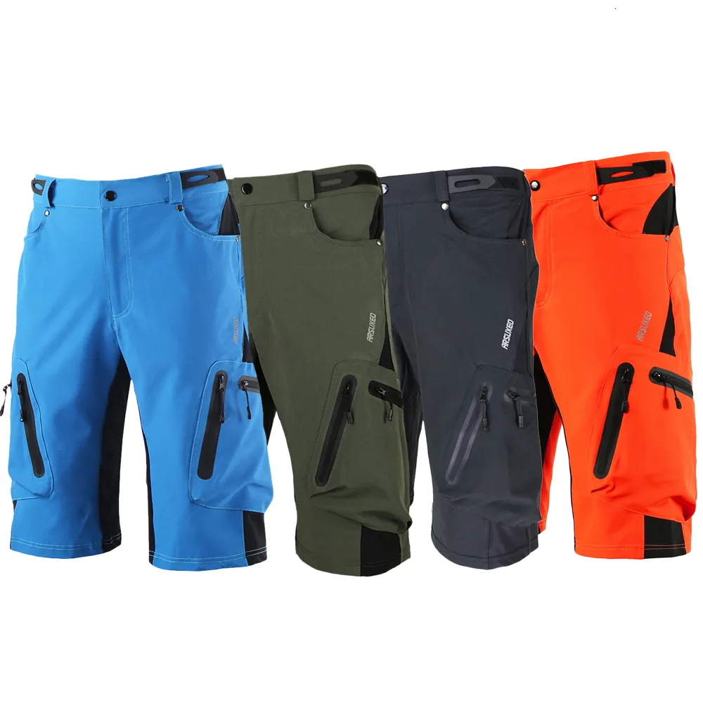 Radhose TOMSHOO Radhose Herren Baggy Radhose Atmungsaktiv Outdoor Sport MTB Fahrrad Radfahren Laufen Kurze Hose für Ciclismo 230412