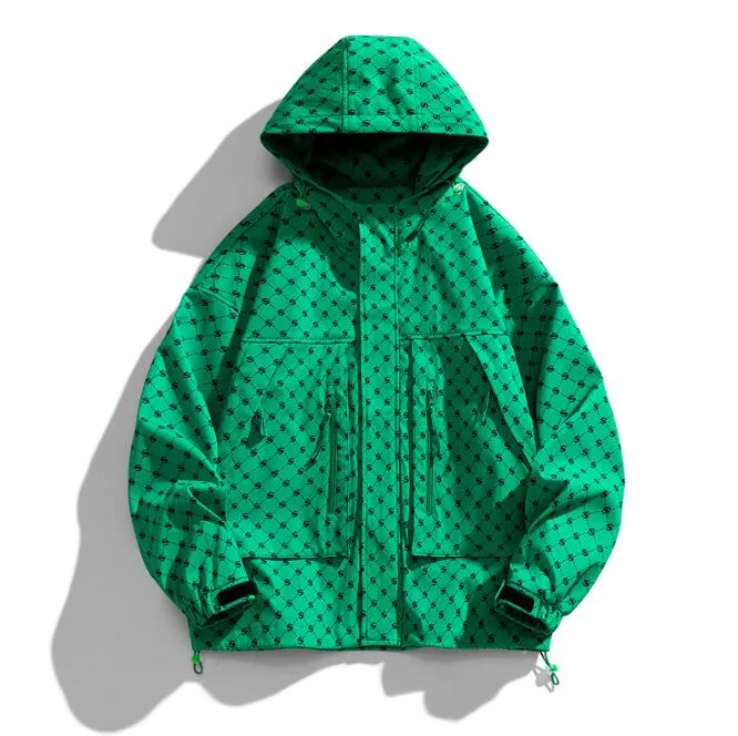 魅力的な価格 Designer HY228 Zipper With Sale Jackets Hooded Mens Print S その他