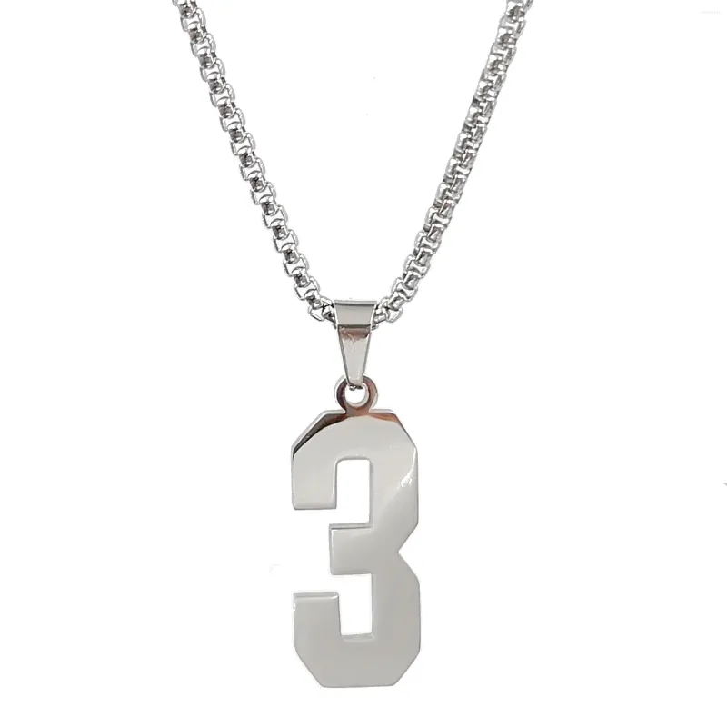 Kettingen #9 Honkbal Softbal Nummers Hanger Mannen Sport Nummer Ketting Sieraden 2.5mm 24''