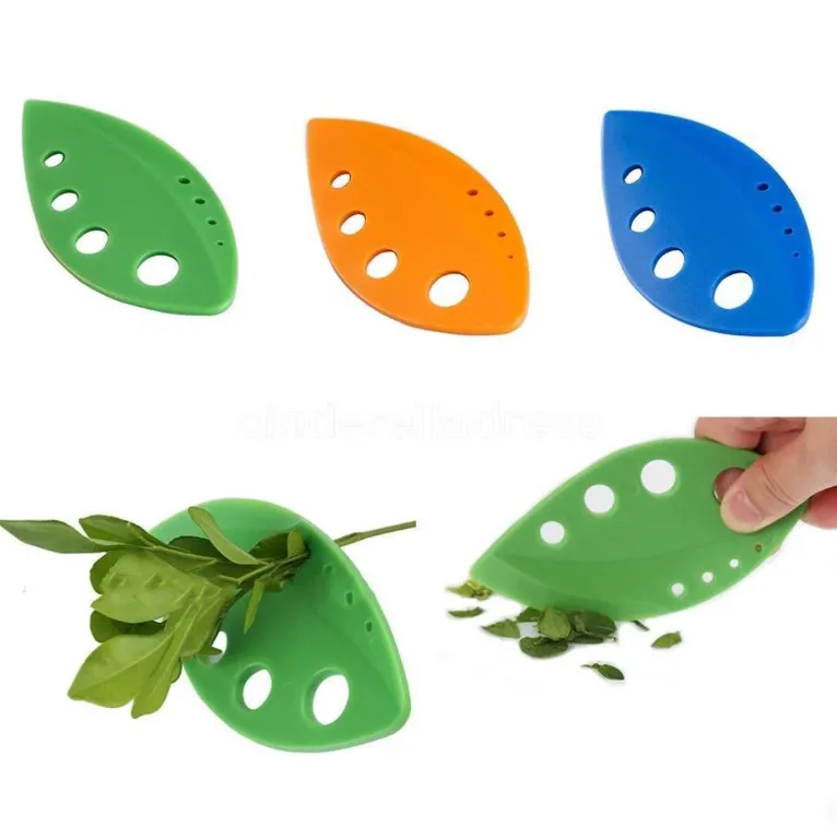 wholesale Vegetable Leaf Separator Rosemary Thyme Cabbage Leaf Stripper Plastic Greens Herb Stripper Rosemary Kitchen Tools FY4671 i0412