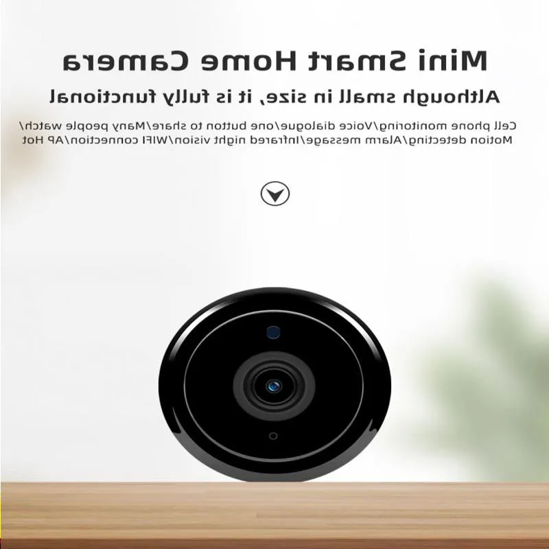 Telecamera IP FreeShipping 1080P Mini telecamera WiFi wireless Sicurezza domestica Visione notturna IR Rilevamento movimento P2P CCTV Sorveglianza Baby Monitor Qncip