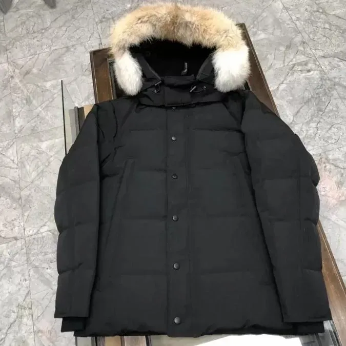 10a yüksek kaliteli en iyi erkekler Kanada Kış Ceket Arktik Palto Parka Hoodie Kürk Satış İsveç Homme Doudoune Manteau Kaz Tasarımcı Katlar