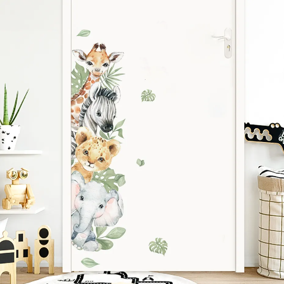 Lindos Calcomanías De Pared De Los Animales De La Jungla De Acuarela Para  La Habitación De Los Niños Y La Decoración De La Guardería Para Bebés De  7,68 € | DHgate, image size:930x930
