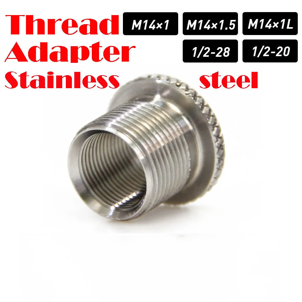 Edelstahl-Filtergewindeadapter 1/2-28 auf 5/8-24 M14x1,5 x1 x1L SS-Adapter für Napa 4003 Wix 24003