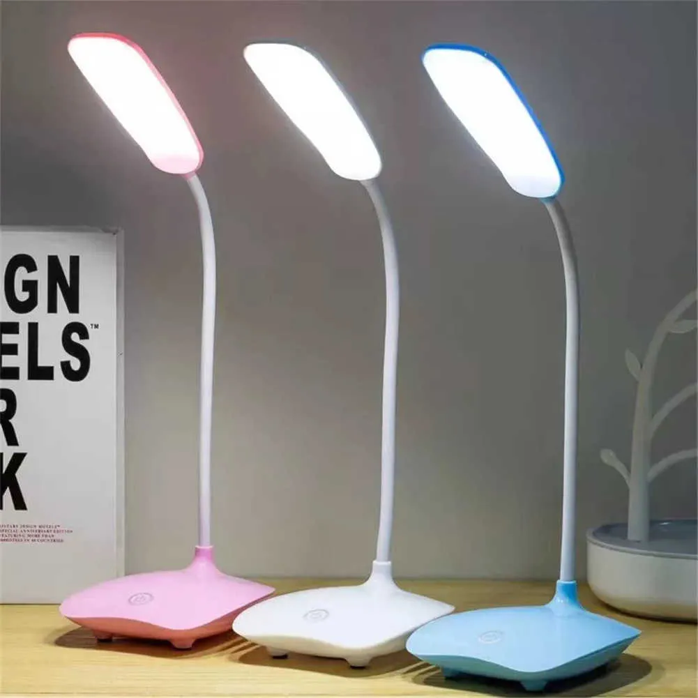 Lampes de bureau Lampe de bureau LED pliable, lampe de Table tactile à intensité réglable, alimentée par USB, veilleuse à gradation tactile, lampe de salle d'étude Portable P230412