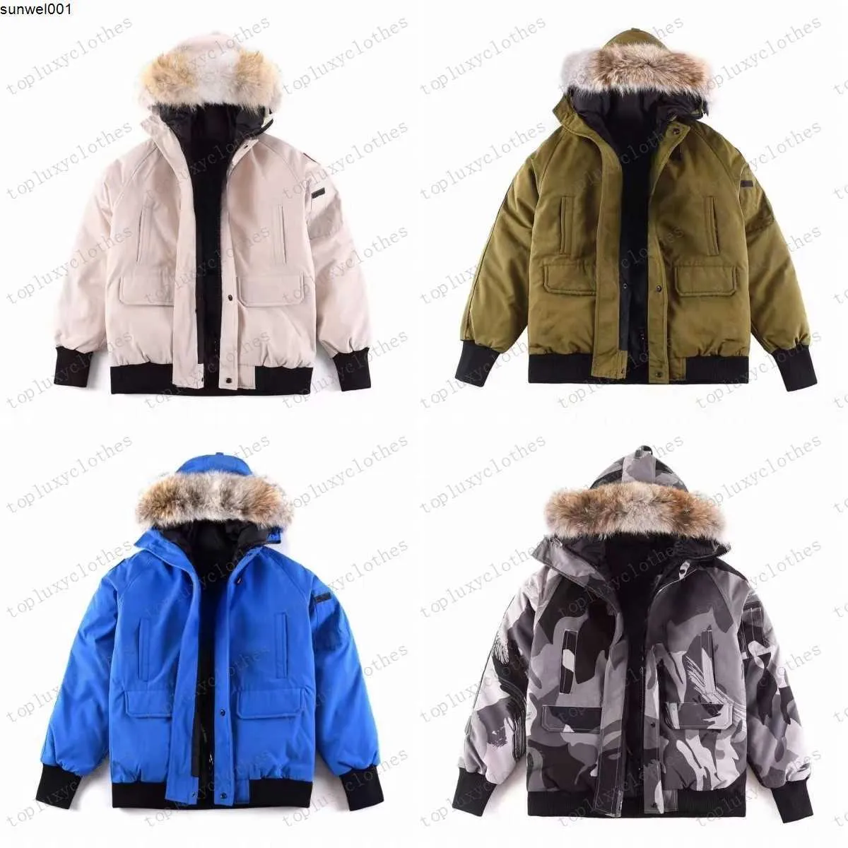 Parkas pour hommes Designer Goosie Veste CG Winter Fit Chaud Canadas Luxe Vestes Ruff Hommes Hiver Chaud Goosing Manteau Extérieur Unisexe Taille XS-xxl 01oo