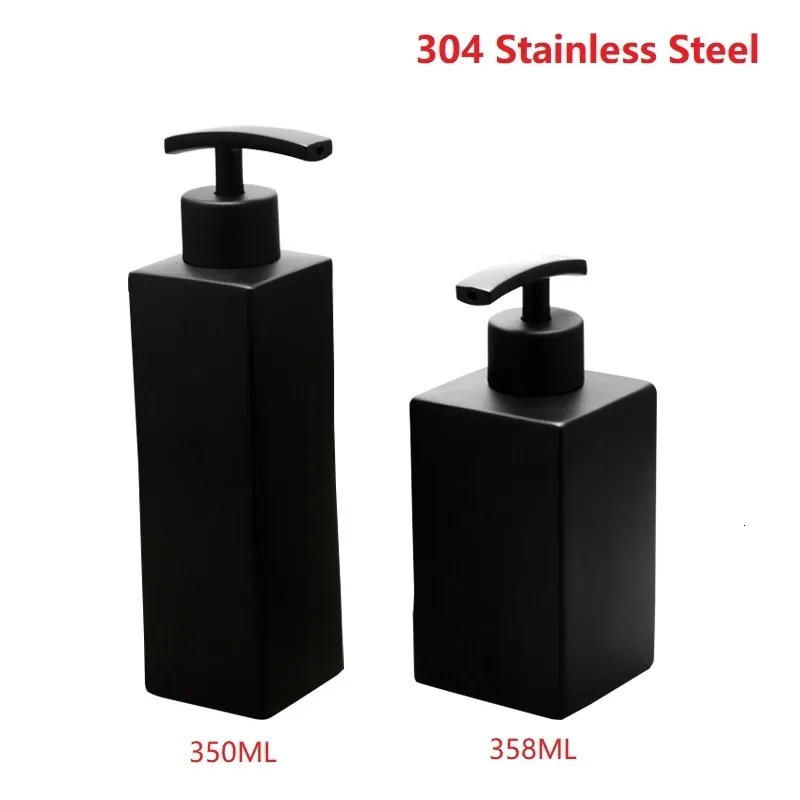 Liquid Soap Dispenser Black Matte Black Stainless Steel Kitchen S