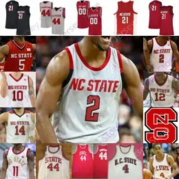 Custom 2022 NC State Wolfpack Basketball Jersey NCAA College Smith Jr Thompson Warren Gugliotta Webb Hickson