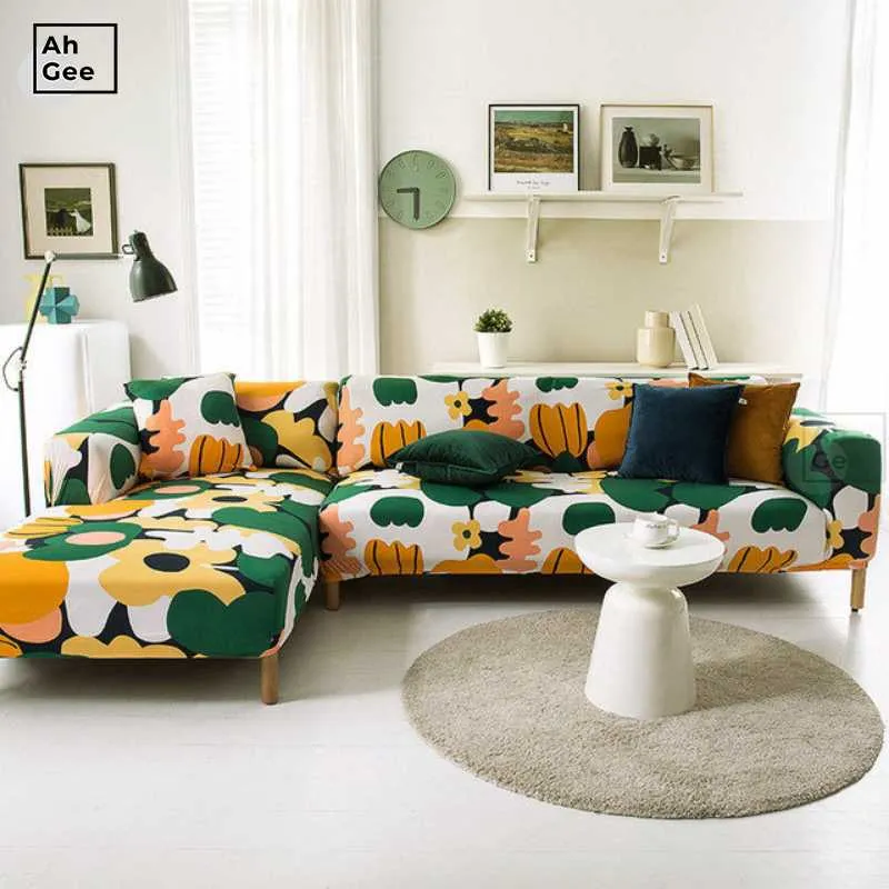 Крышка стулья форма диван для гостиной для гостиной молоко шелк защитник цветочный диван.