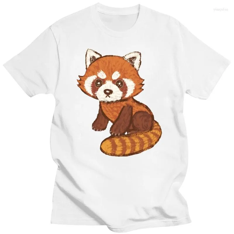 T-shirts pour hommes T-shirt Panda rouge