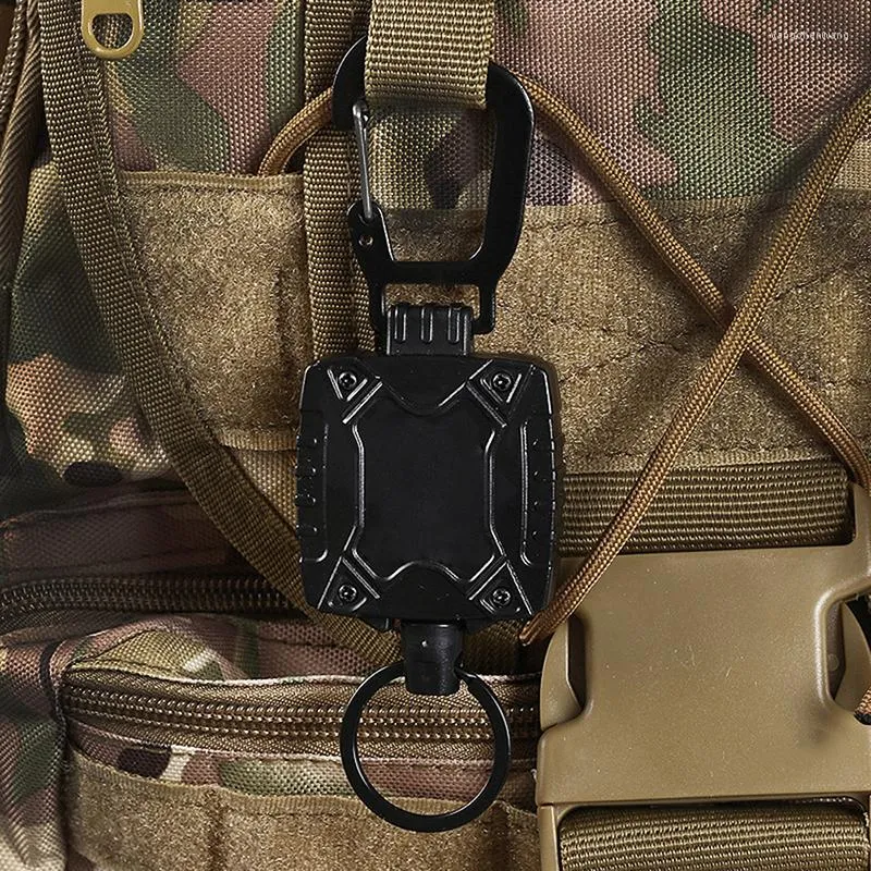 Klasynie Outdoor Automatyczne wysuwana linowa lina Luya Tactical Blakein Pull Recoil Sportowy Kluczowy Pierścień Anti Lost ID Holder