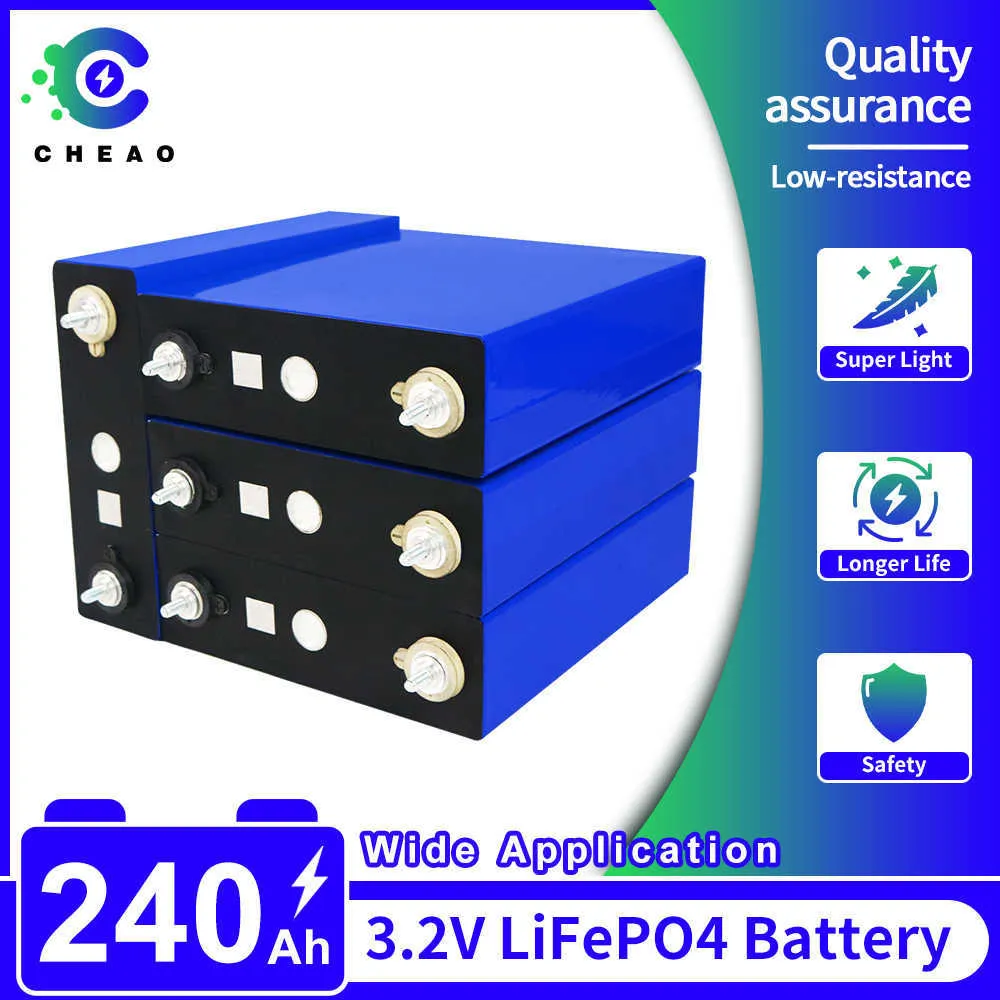 3,2 V LifePo4 240AH bateria 4/8/16/32pcs Wysoka pojemność litowa bateria fosforanowa żelaza