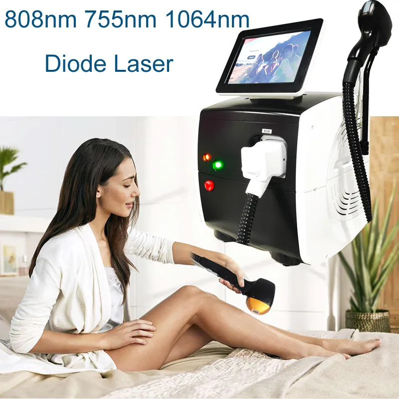 12 Bars 808nm Diode Laser Machine Triple Wavelength High Power Laser Hair Removal Spa Salon Beauty Equipment