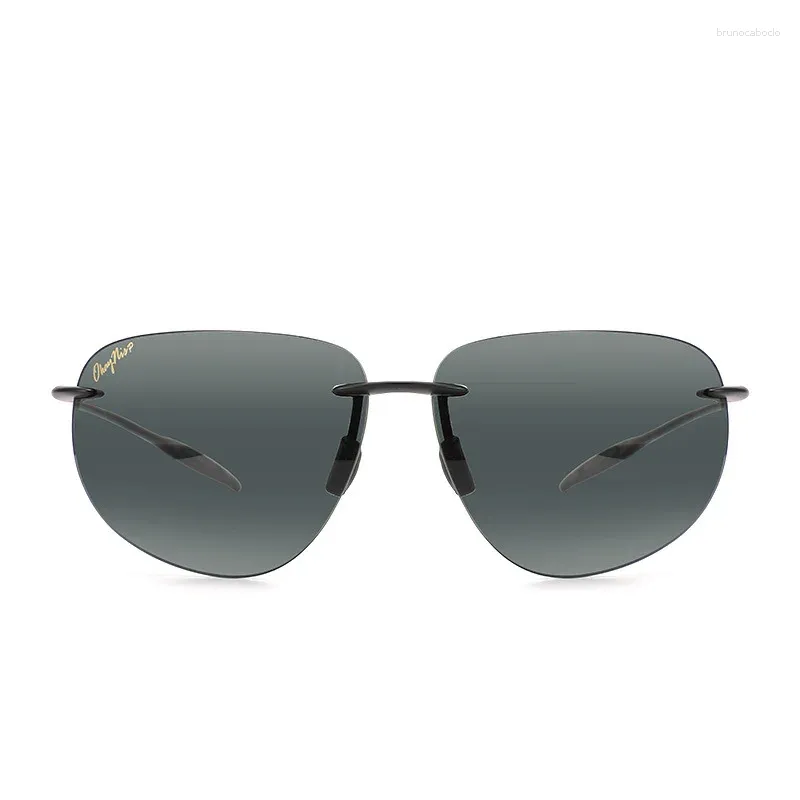 Solglasögon 422 Ultralätt som kör Rimless Men's Cool Blue Glass kan utrustas med receptbelagda