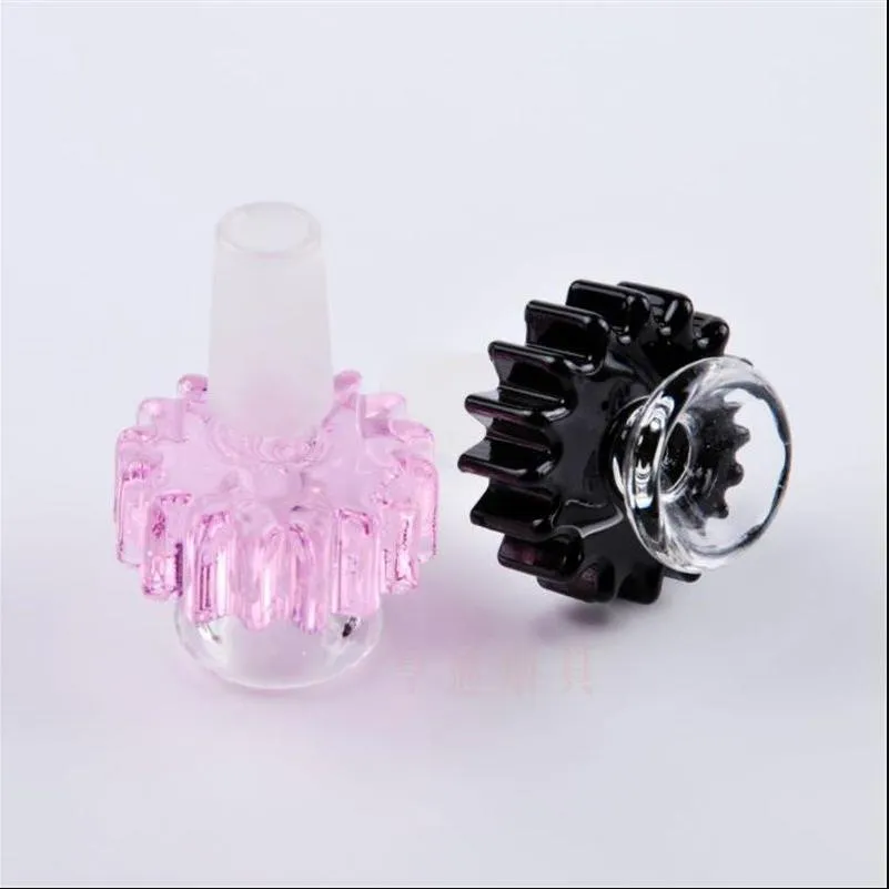 Pfeife Mini-Huka-Glasbongs, buntes, metallgeformtes, personalisiertes Glas-Zigaretten-Set mit mechanischem Getriebe