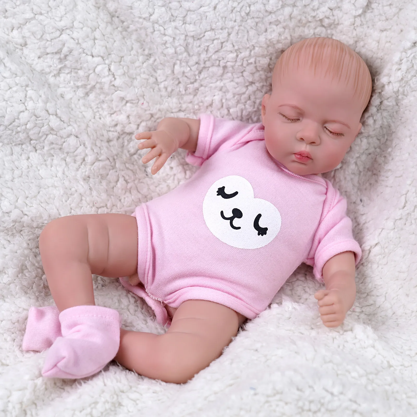 Dolls Luna född tidig återfödd avslutad dockan Bebe Reborn Doll 12Inch Face Realistic Reborn Baby Collect Born Dolls Real Doll Kids 230412