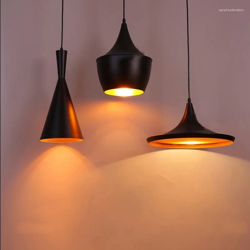 Pendantlampor Modern LED Vintage Lamp E27 Base Edison Bulb Home Lighting Fixture Art Deco Designer Light Luster