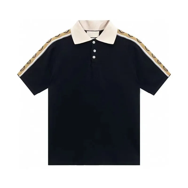 mens polos men shirt designer polo man tees estate uomo di alta qualità a maniche corte alla moda in cotone felpa traspirante da uomo che assorbe il sudore S-5XL