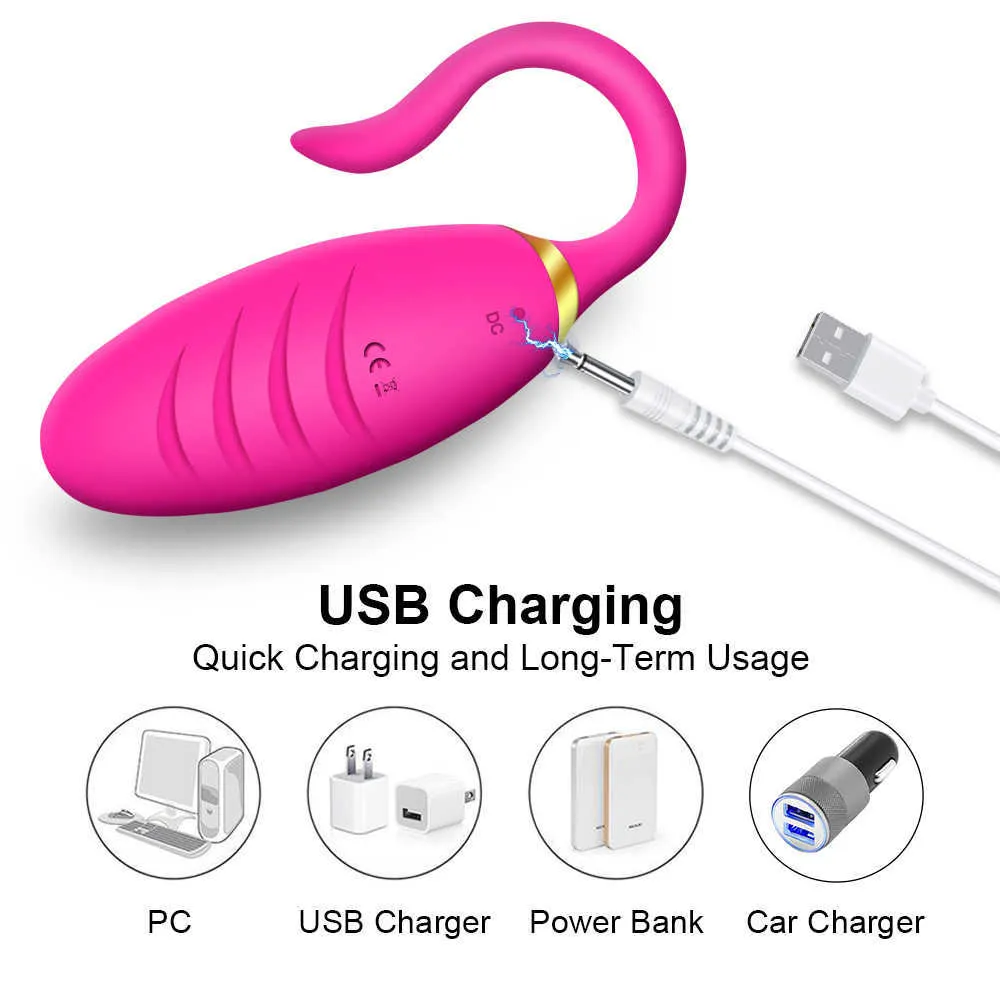 Nxy Eggs Wireless Vibrante per Donne G Spot Stimolatore Jump Ball Vaginale Kegel Trainer Telecomando Love Se_voghion.com