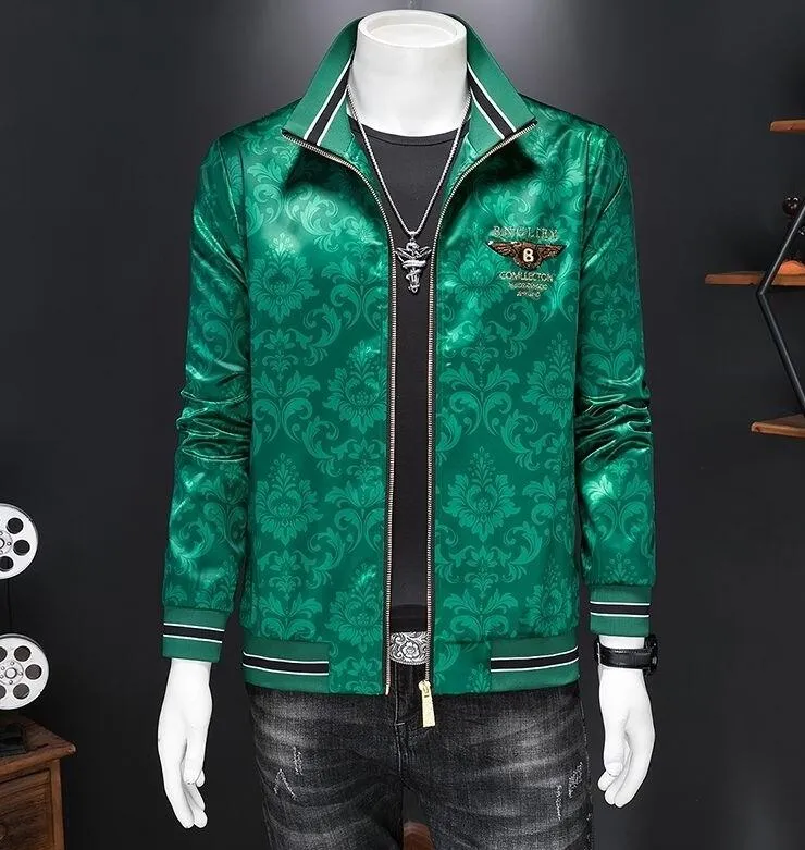 LX126 Spring Green Baseball Jackets с длинным рукавом мужская дизайнерская куртка Sequin Wings Murens Coats