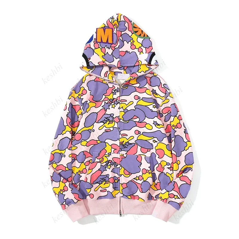 Hoodie Men Designer Full Up Up Sweat à capuche pour femme Camouflage noire Veste à capuche jaune Sweat à capuche Sweat-Sweat Womens Womens Pull à manches longues Fleece 13