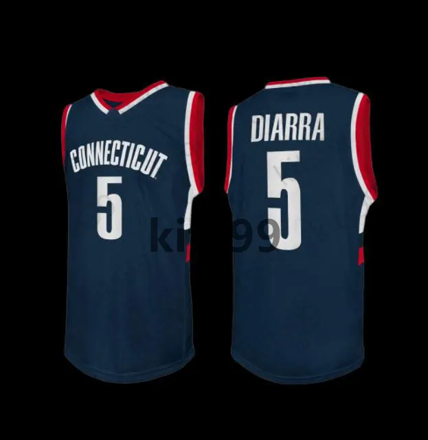 2022-23 New Away Jersey NCAA Connecticut Uconn Huskies Basketball Jerseys 5 Paige Bueckers College Navy Adult Adama Sanogo Joey1