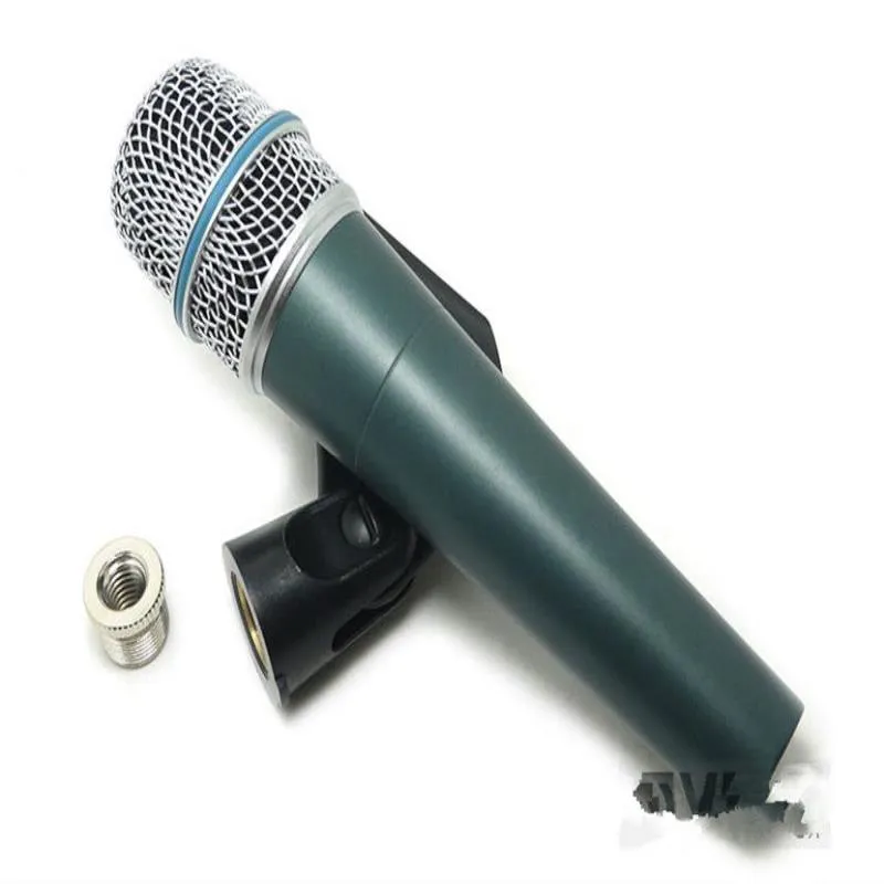 Livraison gratuite Instrument professionnel Microphone filaire dynamique pour la performance Percussion vocale en direct ampli à vent en laiton Cqmvh