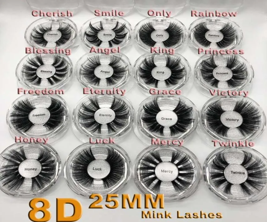 Ciglia finte da 25 mm Striscia spessa 25 mm Ciglia di visone 3D Intere etichette di imballaggio personalizzate Trucco Drammatico Ciglia di visone lunghe5254893