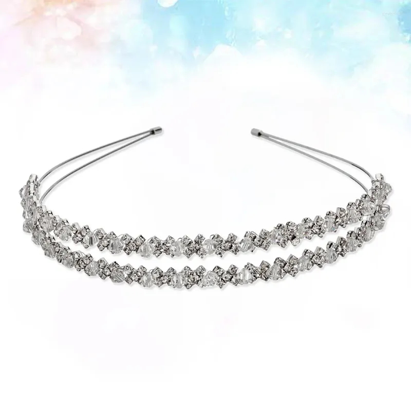 Bandanas Women Hair Hoop Wedding Band Bridal Accessories Head Headband Crystal Headpiece For