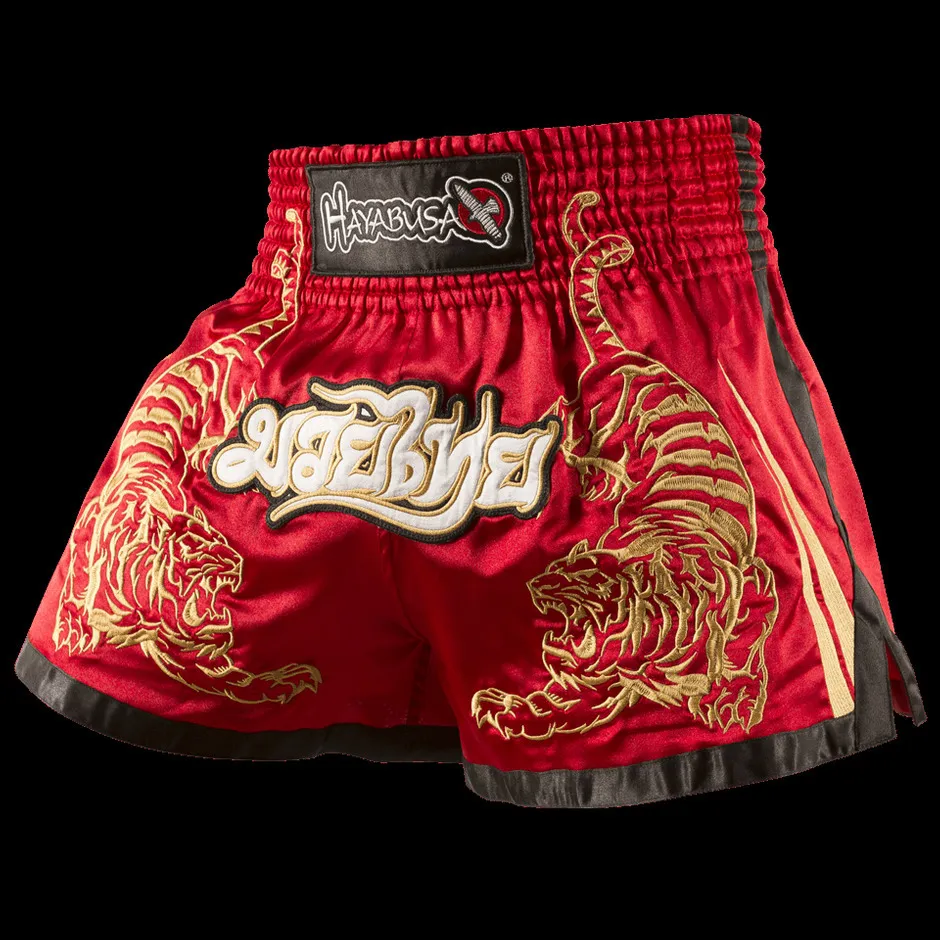 Mäns shorts Tiger Red MMA Fighting Shorts Sports Fitness Training Muay Thai Shorts Boxning Sanda Suit 230412