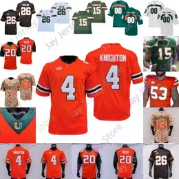  Hurricanes Football Jersey NCAA College Tyler Van Dyke Henry Parrish Jr. Mark Fletcher Jr. Sean Taylor Francisco Mauigoa Colbie Young Restrepo Allen Chaney Jr.