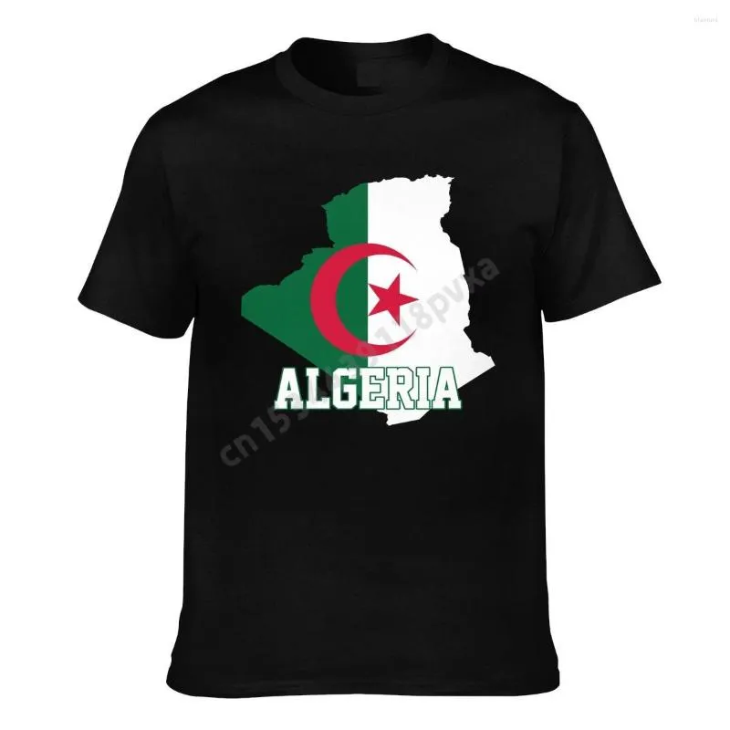 Camisetas masculinas Argélia Flag da bandeira argelina mapa é no meu DNA Men Women T-shirt Boys Tees camisa Hip Hop Tshirts XS-5XL Cotton Fas