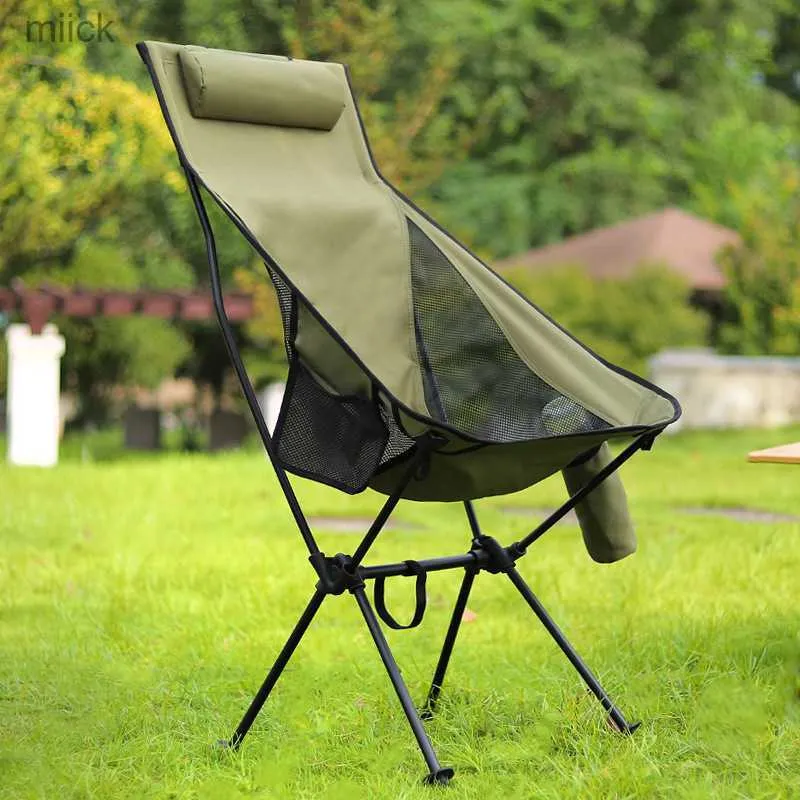 Silla portátil para acampar al aire libre, silla plegable ultraligera para  pesca, suministros de Camping, silla