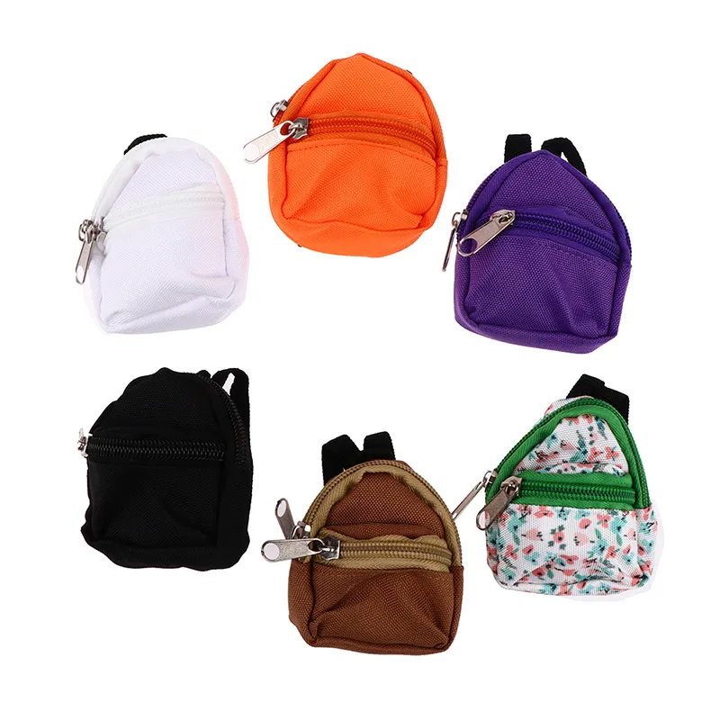 Handbags Doll Backpack Mini Bag Toys Cute Children Gifts for 1 6 doll schoolbag 230412