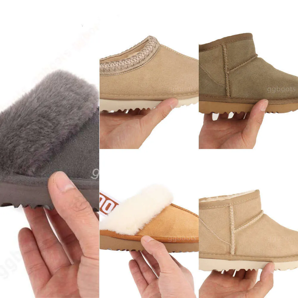 Kids Boots Uggskid Tasman Tazz Kaptaki dziecięce kasztanki slajdy owczesko -mini mini but snow zimowe muły wełniane chłopcy dziewczyny kostki fur