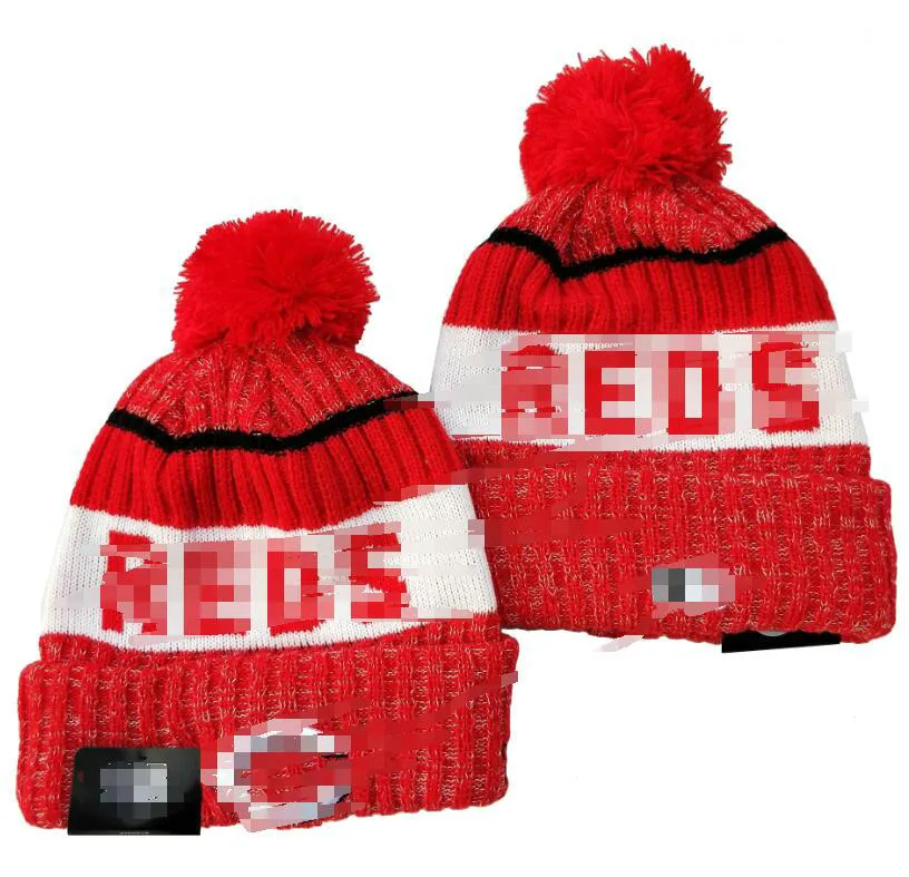 Reds Beanies Cincinnati Beanie Cap Wool Warm Sport Knit Hat Baseball ...