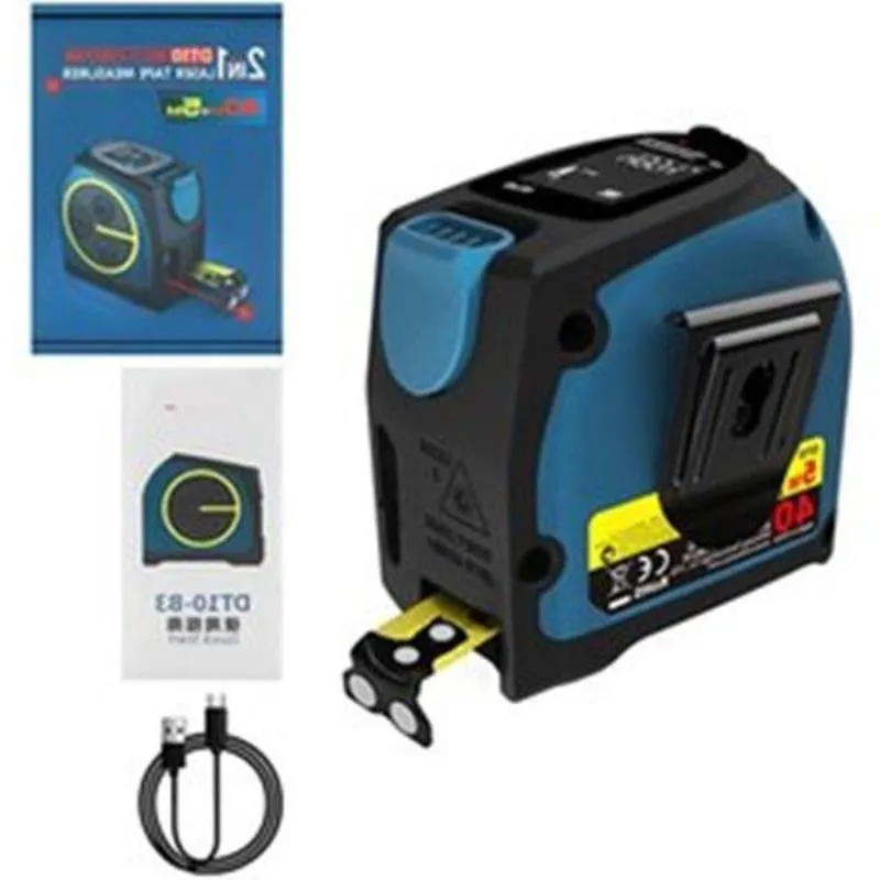 Rangefinders LASERFINDERS RANGE RAGE Finder 40M TAPE القياس الرقمي قابلة للسحب 5M Rangefinder Raller Tool EWFWW