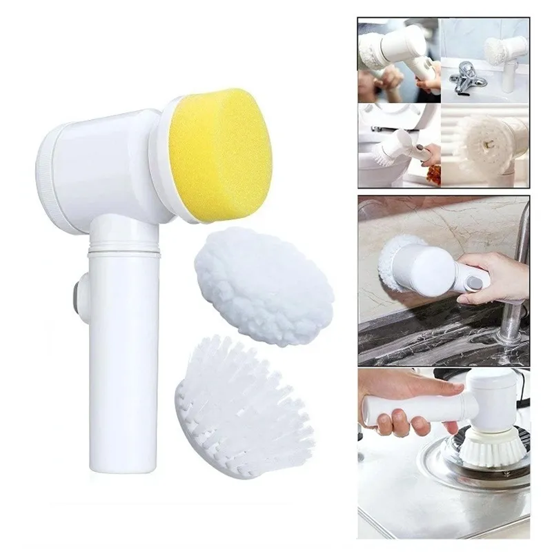 Electric Cleaning Brush 4-en-1 Nettoyant De Cuisine Portatif Sans