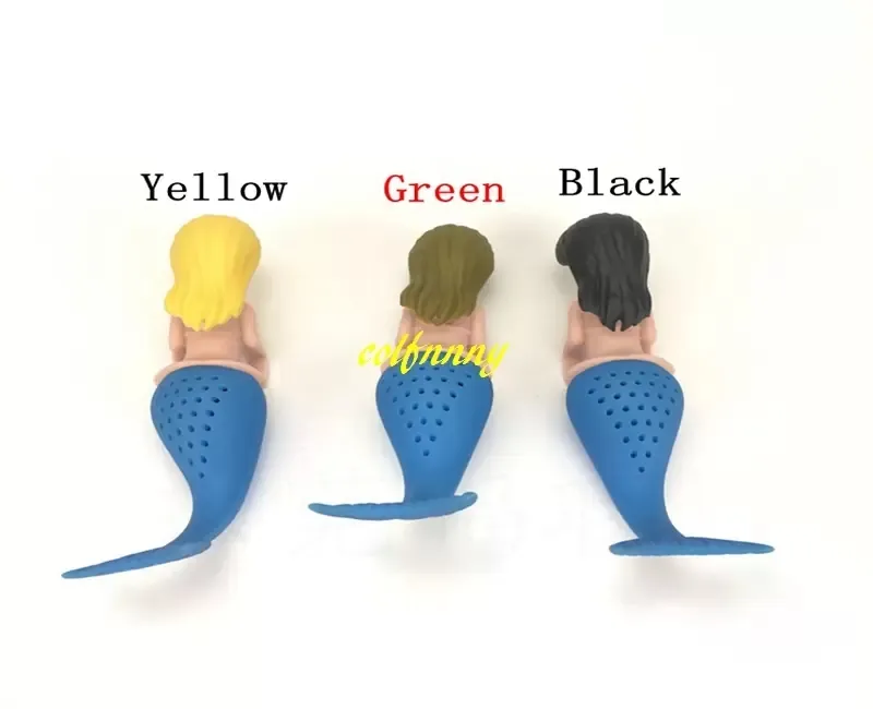 Coffee Tea Tools 100 %/Lot 2018 Nieuwe Mermaid Tea Infuser Silicone Tea Strainer Teapot Filter Thee Bags Drinkware Tool